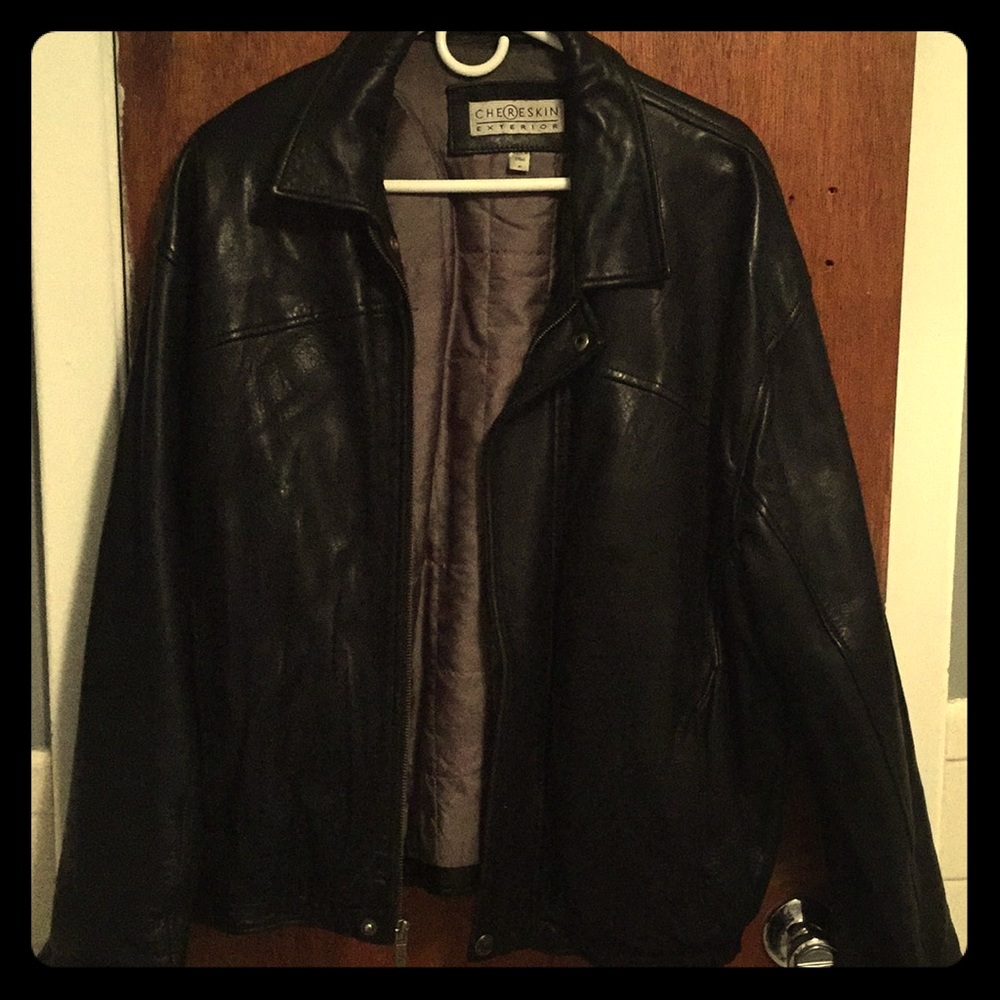 Chereskin exterior men's leather jacket